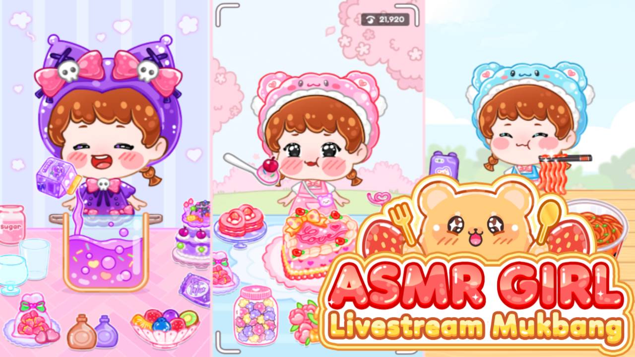 Resim ASMR Bayanı: Canlı Yayın Mukbang