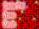 Renkli neon labirent